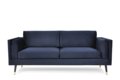 Sofa 3 MERTI *granatowy, 207x91x87, tkanina/metal/drewno  - Konsimo