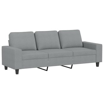 Sofa 3-osobowa jasnoszara 214x77x80 cm - Zakito Europe
