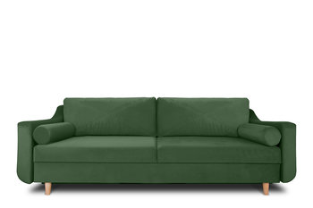 Sofa 3 SATEO *ciemny zielony, 230x80x100, tkanina  - Konsimo