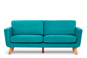 Sofa 3 TAGIO turkusowy, 190x80x88, tkanina  - Konsimo