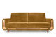 Sofa 3, żółta, 230x98x98 cm - Konsimo