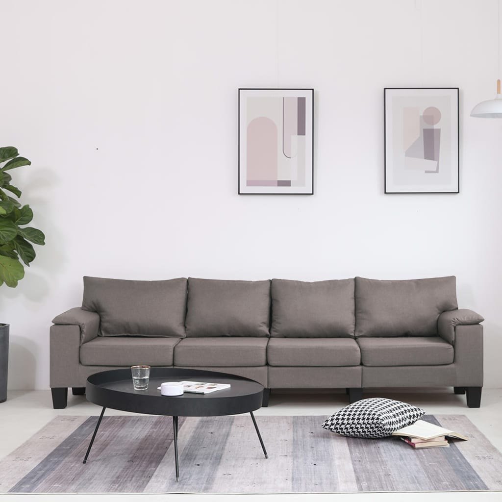 Sofa 4-osobowa vidaXL, taupe