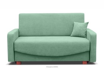 Sofa amerykanka trzyosobowa rozkładana z funkcją spania miętowa INCA - Konsimo