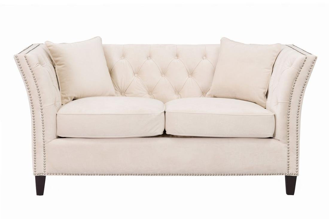 Sofa Chesterfield Modern, Velvet Cream 2os., 172x87x82 cm Dekoria Sklep