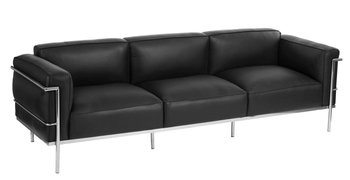 Sofa D2.DESIGN Soft GC, czarna, 76x240x76 cm - D2.DESIGN