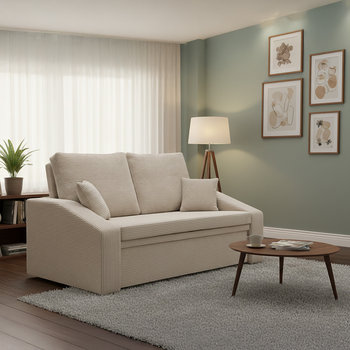 Sofa DORMA z funkcją spania, Beżowa - Adams Group