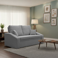 Sofa DORMA z funkcją spania, jasnoszara, szara