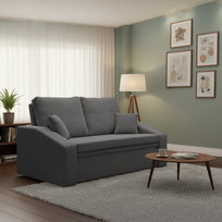 Sofa DORMA z funkcją spania, Szara, ciemnoszara
