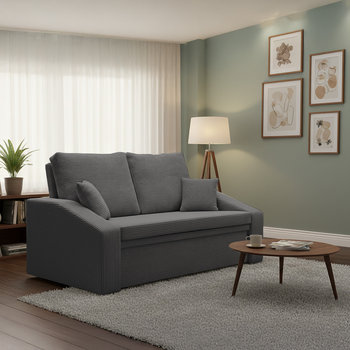 Sofa DORMA z funkcją spania, Szara, ciemnoszara - Adams Group