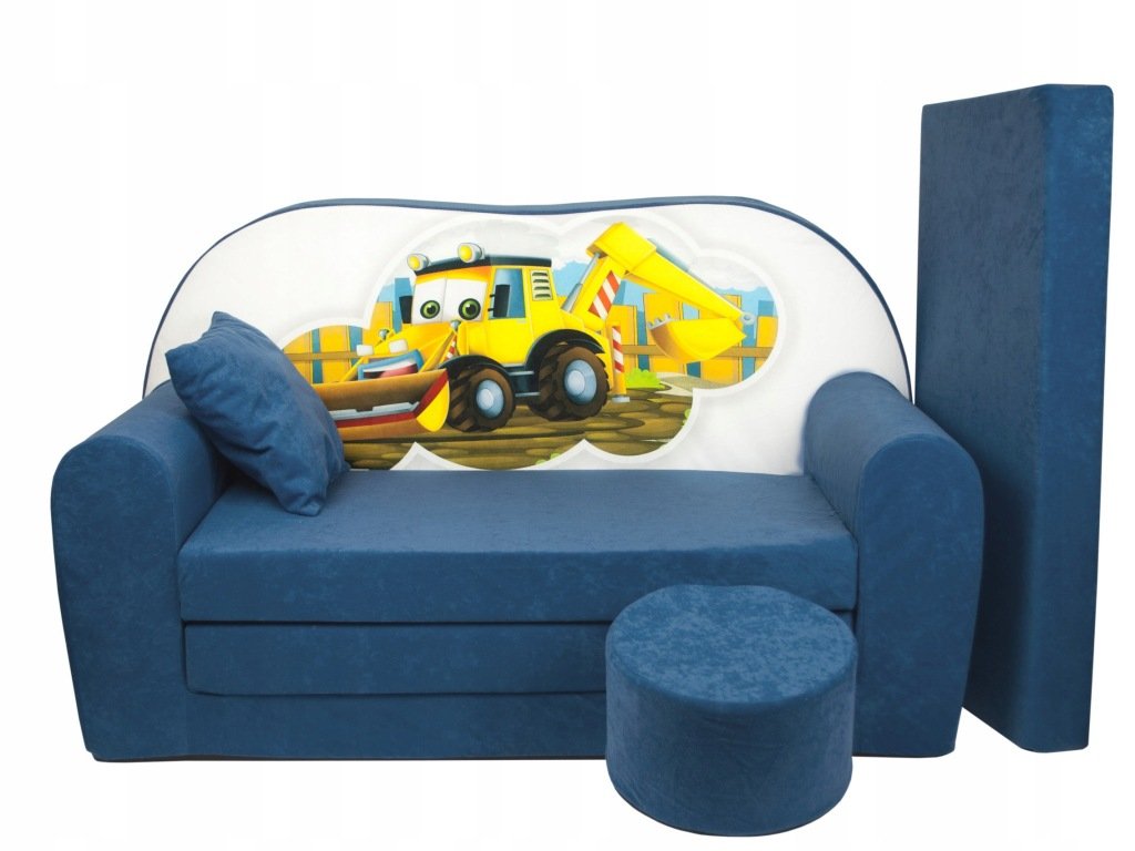 Sofa Duża Rozkładana dla dzieci Fimex 100 x 170 cm do spania kanapa pufa
