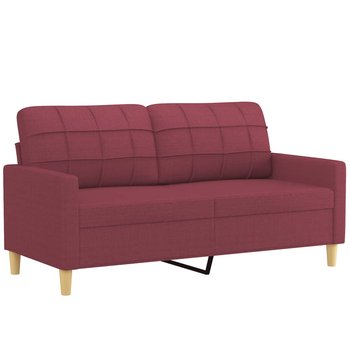 Sofa dwuosobowa, 158x77x80 cm, winna czerwień - Zakito