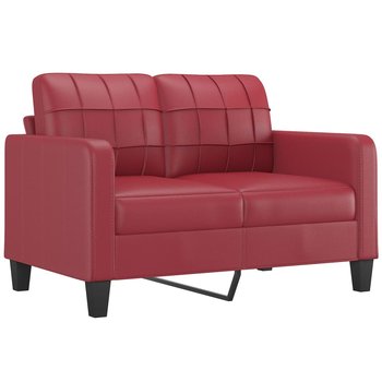 Sofa dwuosobowa Winna Czerwień 138x77x80 cm - Zakito Europe