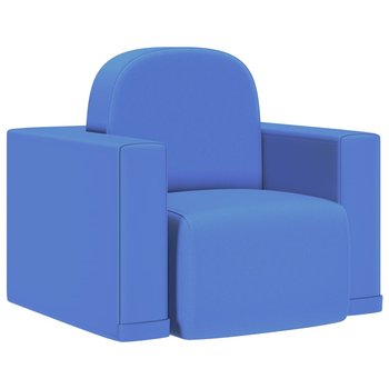 Sofa dziecięca 2-w-1 niebieska - stół i krzesło 48 - Zakito Europe