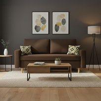 Sofa Etna z Funkcją Spania Łóżko Rozkładana, Brązowa