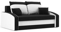 Sofa Hewlet z Funkcją Spania Łóżko Rozkładana, Czarny-Biały