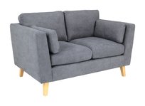 Sofa kanapa Aida 2-osobowa skandynawska szara - wygodna i stylowa do salonu