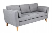 Sofa kanapa Aida 3-osobowa skandynawska szara - wygodna i stylowa do salonu