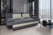 Sofa Karmela dwuosobowa rozkładana funkcja spania pojemnik materac tapczan