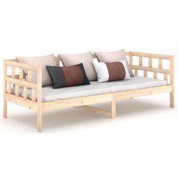 Sofa-leżanka drewniana, 203,5 x 96 x 68,5 cm, lite - Zakito