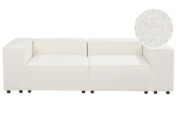 Sofa modułowa 2-osobowa boucle biała APRICA - Beliani