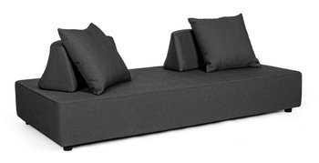 Sofa Modułowa Piper Czarna Tkanina Olefinowa Homms - homms