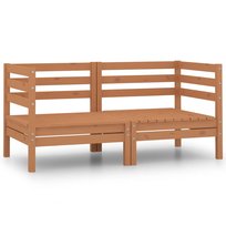 Sofa ogrodowa 2-osobowa - drewno sosnowe, modułowa / AAALOE