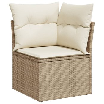 Sofa ogrodowa Rattan PE, 62x62x69 cm, beżowa - Zakito Europe