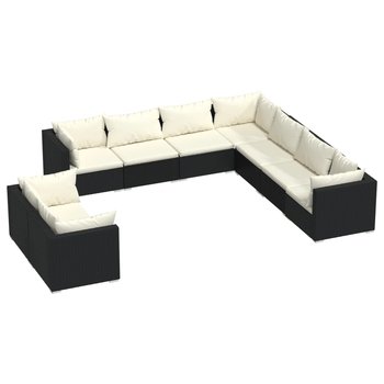 Sofa ogrodowa rattanowa, czarna, 70x70x60.5cm,  / AAALOE - Zakito Home