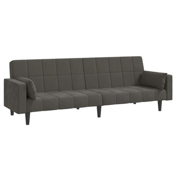 Sofa rozkładana 2-osobowa 220x84,5x69 cm, ciemnosz - Zakito Europe