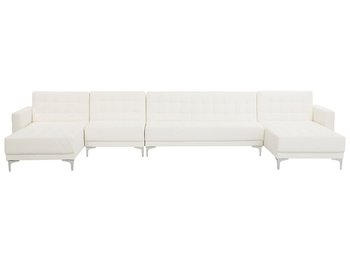 Sofa rozkładana BELIANI Aberdeen XXL, biała, 83x428x168 cm - Beliani