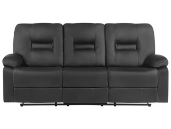 Sofa rozkładana BELIANI Bergen, 3-osobowa, czarna, 101x204x73 cm - Beliani