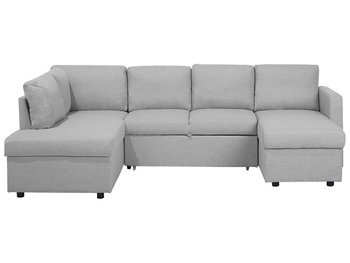 Sofa rozkładana BELIANI Karrabo, szara, 90x285x185 cm - Beliani