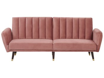 Sofa rozkładana BELIANI Vimmerby, różowa, 90x212x80 cm - Beliani
