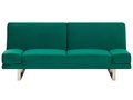 Sofa rozkładana BELIANI York, zielona, 81x192x89 cm - Beliani