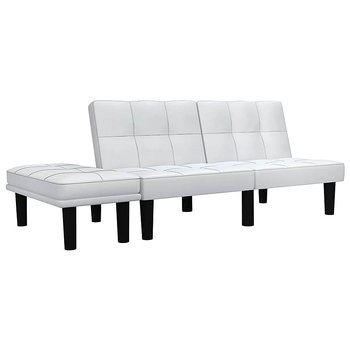 Sofa rozkładana ELIOR Mirja, biała, 71x133x73 cm - Elior