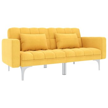 Sofa rozkładana VIDAXL, żółta, 175,5x84x79,5 cm - vidaXL