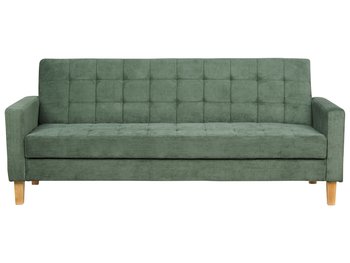 Sofa rozkładana zielona VEHKOO - Beliani