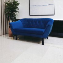 Sofa Skandynawska IVO 2 osobowa Kanapa do salonu biura niebieska Inna marka