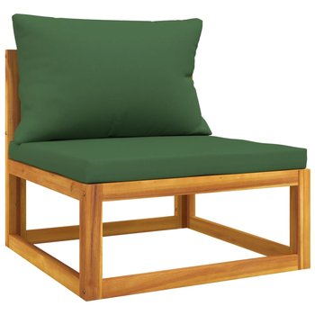 Sofa środkowa ogrodowa z poduszkami - lite drewno - Zakito Europe