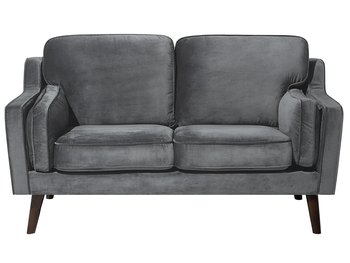 Sofa tapicerowana BELIANI Lokka, 2-osobowa, ciemnoszara, 85x150x83 cm - Beliani