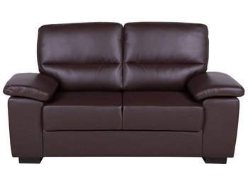 Sofa tapicerowana BELIANI Vogar, 2-osobowa, brązowa, 90x156x74 cm - Beliani