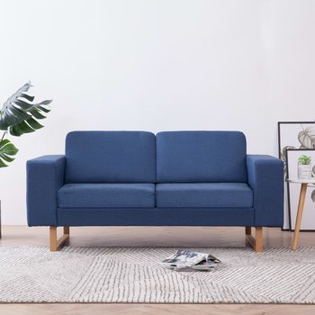Sofa tapicerowana VIDAXL, niebieska, 75x82x156 cm - vidaXL