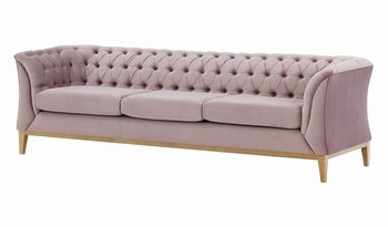 Sofa trzyosobowa Chesterfield Modern Wood-Velluto 14 - SLF24
