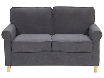 Sofa welurowa BELIANI Ronneby, szara, 88x140x78 cm - Beliani