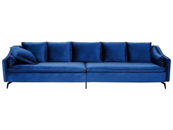 Sofa welurowa niebieska AURE - Beliani