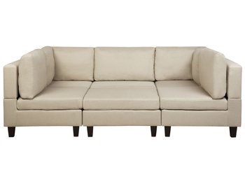 Sofa XXL BELIANI Fevik, z otomaną, beżowa, 72x234x155 cm - Beliani