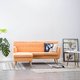 Sofa z leżanką, pomarańczowa, 171,5x138x81,5 cm - vidaXL