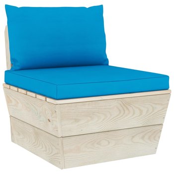 Sofa z palet VIDAXL, niebieski, 65x60x60 cm - vidaXL