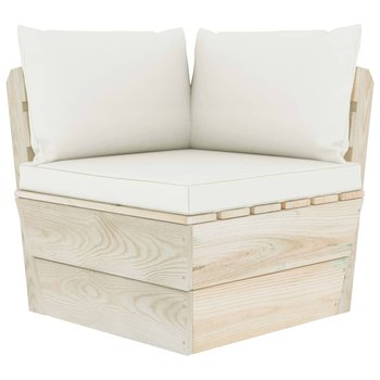 Sofa z palet VIDAXL, z poduszkami, impregnowany świerk - vidaXL