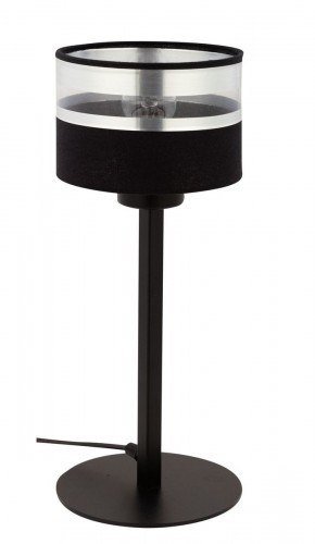 Фото - Настільна лампа Sigma Sofia lampa stołowa 1-punktowa czarna/srebrna 50238 